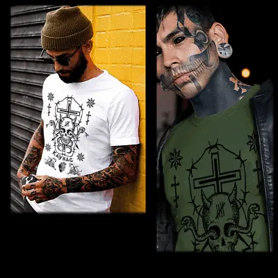 Russian Prison Tattoo T-shirt Bloody Money Gangster Mobster Mob Mafia Tee • $19.98