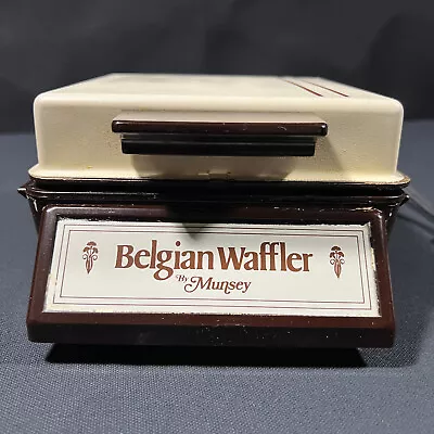 Vintage Belgian Waffler By Munsey Single Waffle Maker Model BW-2 Retro Kitchen • $18.74