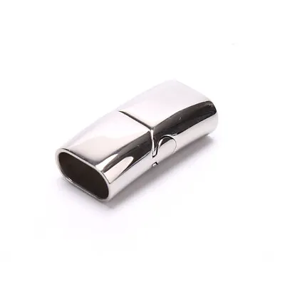 Stainless Steel Magnetic Clasp Hole For Leather Cord Buckle Bracelet Jewelry  FN • £4.73