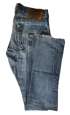 True Religion Mens 30x32 Blue Denim Jeans Distressed Skinny • $44.50