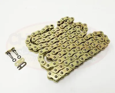 Heavy Duty Motorcycle O-Ring GOLD Drive Chain 530-112 Links • £37.80