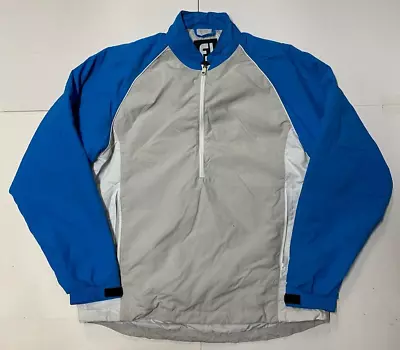 FootJoy FJ Windbreaker Mens Medium Nylon 1/2 Zip Pullover Golf Jacket • $14.95