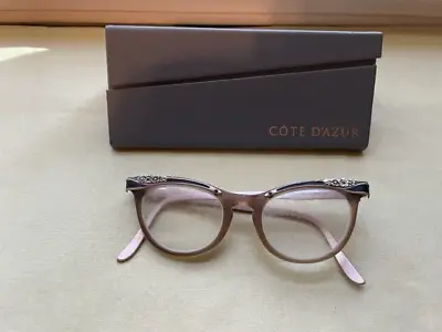 Vintage American Optical Womens Cat Eye Eyeglasses Frames 46-22 5.75 Aluminum • $45.88