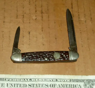 Vintage BOKER USA 2 Blade Pocket Folding KnifeNo.1428Tree Logo3  Long Closed • $24