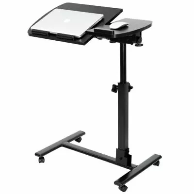 Laptop Desk Angle Height Adjustable Rolling Cart Over Bed Hospital Table Stand • $33.15