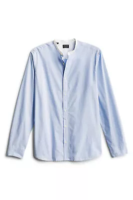 Selected Homme SKYWAY Merce Banded Collar Long Sleeve Shirt EU Small • $18.94