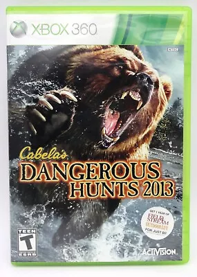 Cabela's Dangerous Hunts 2013 Microsoft Xbox 360 Game 2012 Manual Case Included • $14.99