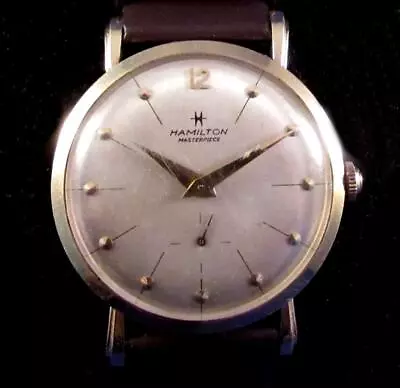 1960's HAMILTON Masterpiece 14k SOLID GOLD 22J Caliber 770 Men's Wristwatch • $213.49