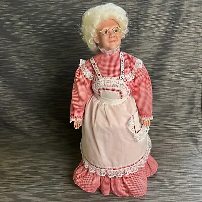 Vintage Mrs Claus Doll  Christmas 25'' • $59.99