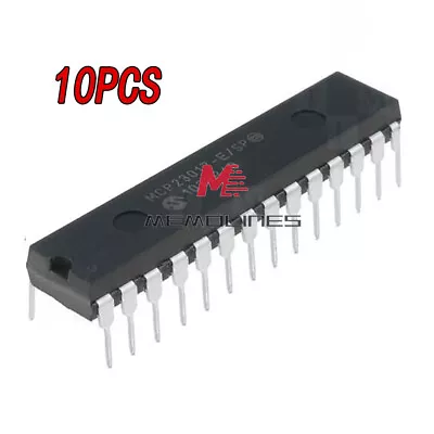 10PCS Original MCP23017 MCP23017-E/SP DIP-28 16-Bit I/O Expander W I2C Interface • $29.09