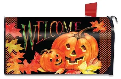 Pumpkin Pals Magnetic Mailbox Wrap Cover Standard Size Halloween Fall • $19.31