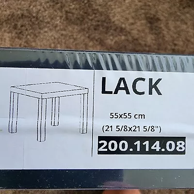 IKEA LACK SIDE TABLE BLACK BROWN 21 5/8 X21 5/8  MODERN 14729 NEW SEALED • $45.99