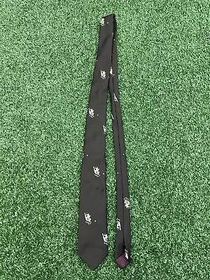 Mickey Mouse Vintage Baseball Brown Skinny Necktie Cervantes Walt Disney Rare • $17.89