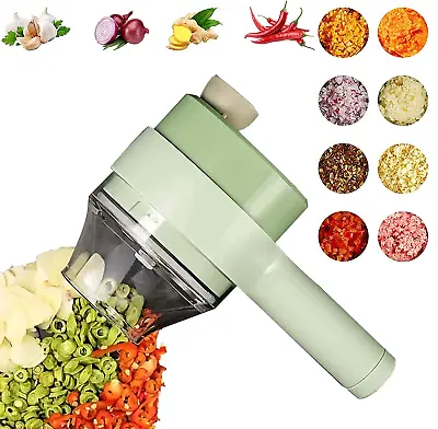 4in1 Portable Electric Vegetable Cutter SetWireless Food Processor Kitchen Tool • $15.35