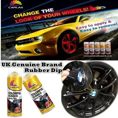 3x Glossy Black UK Brand Rubber Dip Car Wheel Rim Rubber Paint Plasti Dip Spray • $48