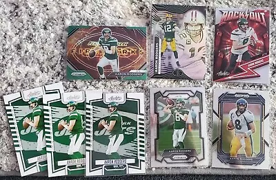 Aaron Rodgers Card Lot (8) 2023 Prizm Absolute Illusions NFL NY Jets Packers • $0.99