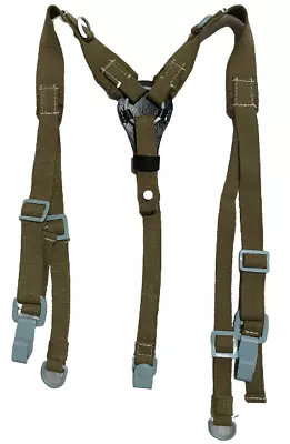 Ww1| Ww2 German OD Green Canvas Y Straps Suspender -WWII WWI German Gear Uniform • $55.24