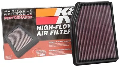 K&N 33-5083 Hi-Flow Air Intake Filter For 2019-2023 Sierra Silverado 1500 & More • $64.99