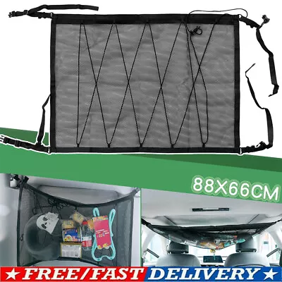 Car Ceiling Mesh Storage Luggage Organizer Bag Top Travel Quilt Tent Cargo Net • $16.99