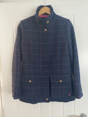 £150 • Buy BNWT Joules Navy Tweed Field Coat - Size 10