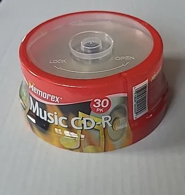 Memorex Music CD-R 40X 80 Minute 700MB 30-Pack Spindle Sealed NEW (W7) • $23.99