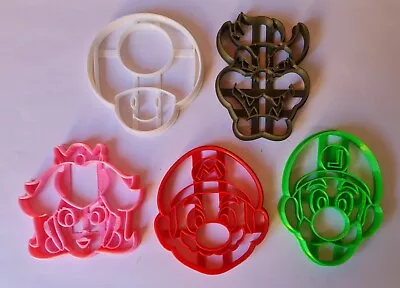 3D Printed Super Mario Set Shaped Cookie Cutter / Fondant Cutter / Play Dough • £9.99