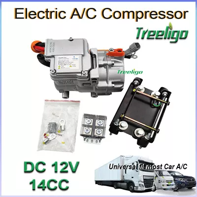 Dc 12V Electric A/C Compressor Air Conditioner For Car Truck Bus Boat 14CC • $592.47