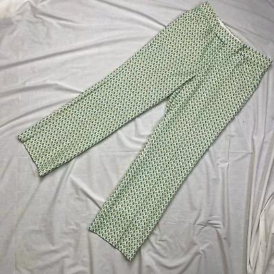 IZOD Micro Green Paisley Novelty Print Pleated Golf Pants Size 36x32 80s Vintage • $75