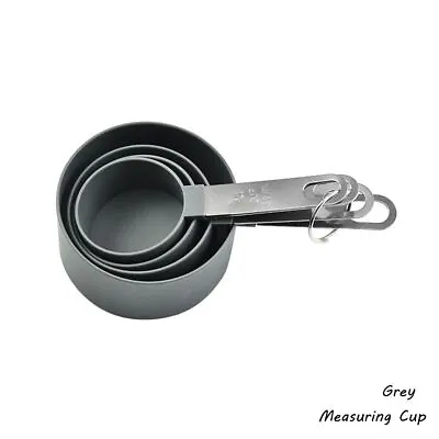 Stainless Steel Measuring Cups Spoon With Scale Baking Flour Scoop Cooking Tool • £4.98