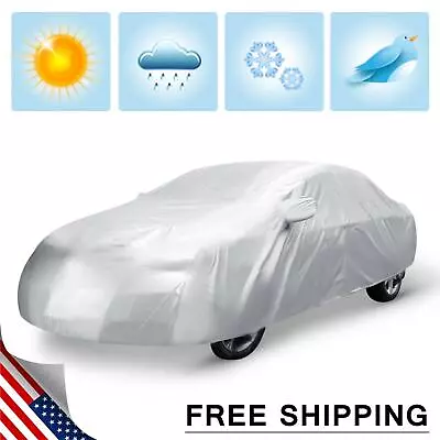 3XL Waterproof Breathable Full Car Cover Sun Snow Dust Rain Resistant  490cm • $25.99