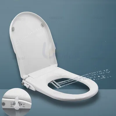 EHMOE Non Electric Toilet Seat Bidet With Cover Bathroom Spray Water Wash • $63