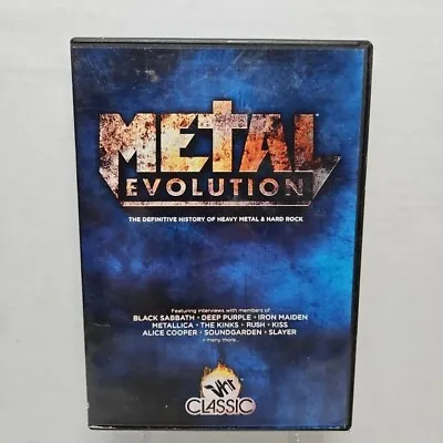 Metal Evolution: History Of Heavy Metal & Hard Rock DVD VH1 Classic 3 Disc Set • $74.99