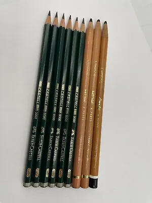 Drawing / Sketching Pencils - Faber Castell 9000 & Conte 722 • $9