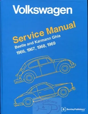 Beetle Shop Manual Volkswagen Service Repair Bentley 1967 1969 1966 1968 • $79.95