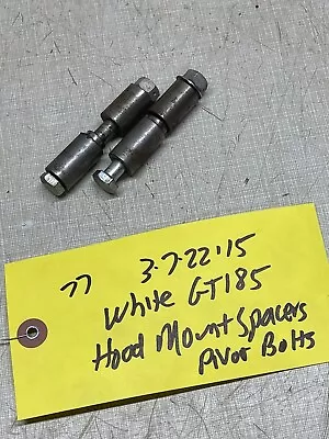 MTD White GT-185 Yard Lawn Tractor Hood Mount Spacers And Pivot Bolts • $15.89
