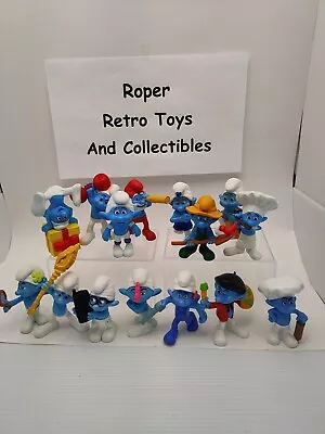 2011 Peyo Smurfs Figures For McDonalds Lot Of 15 No Doubles • $13.05