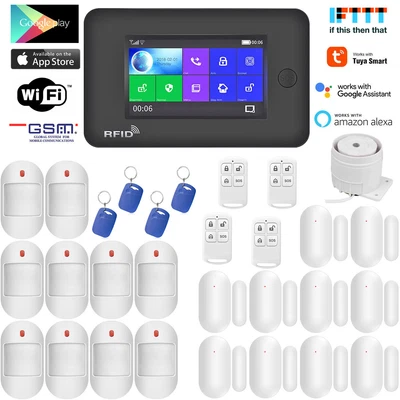 $188.99 • Buy L12 WIFI Internet APP GSM TUYA Wireless Smart Home Security Alarm Burglar System