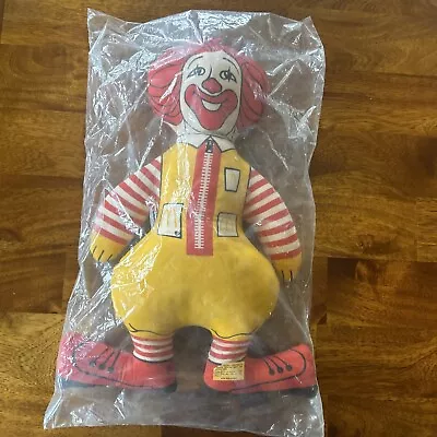 New Sealed Vintage McDonalds Ronald McDonald 16”Stuffed Pillow Plush Toy Doll • $10