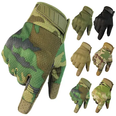 Mens Tactical Gloves Touch Sreen Police Combat Military Driving Working Gloves • $18.99