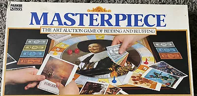 £28 • Buy Masterpiece The Art Auction Game Vintage Board Game By Parker 1987 Complete