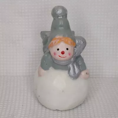 Vintage Christmas Candle Snowbaby Winter Snowball Clown Unburned 5 1/4  • $18.99