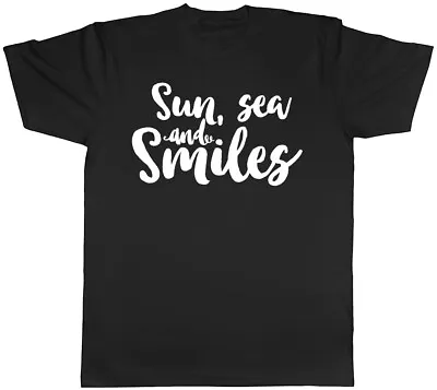 Sun Sea And Smiles Mens Womens Ladies T-Shirt Tee • $11.18