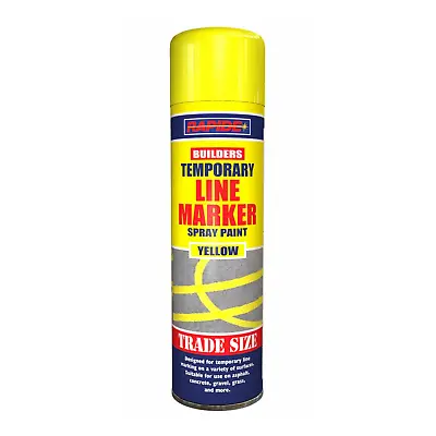 Yellow Temporary Line Marker Spray Sports Field Car Park Road Warehouse 750ml • £38.95
