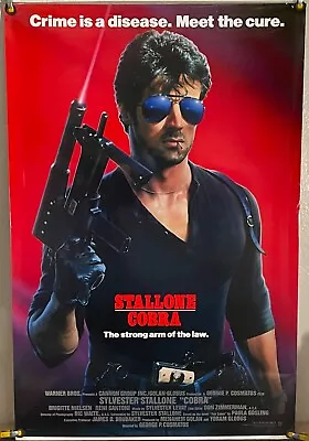 Cobra Rolled Original One Sheet Movie Poster Sylvester Stallone (1986) • $200