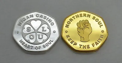 £11.99 • Buy Pair Of NORTHERN SOUL MUSIC Silver & 24ct Gold Commemoratives. Motown/Mod 1960s 