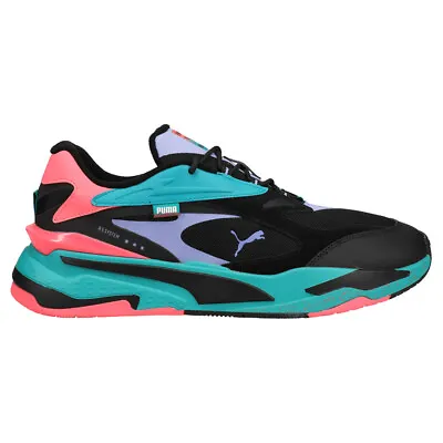 Puma RsFast Lace Up  Mens Black Blue Pink Purple Sneakers Casual Shoes 388625 • $49.99