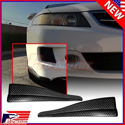 2 X Front Rear Carbon Fiber Bumper Corner Lip Side Scratch Protector Strap Guard • $9.80