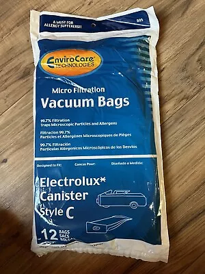 12 Bags For Electrolux Canister Vacuum Style C  Micro Filtration By Envirocare • $10