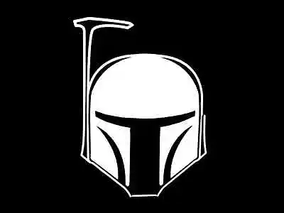 BOBA FETT Helmet Star Wars Vinyl Decal Car Sticker Truck Wall CHOOSE SIZE COLOR • £4.62