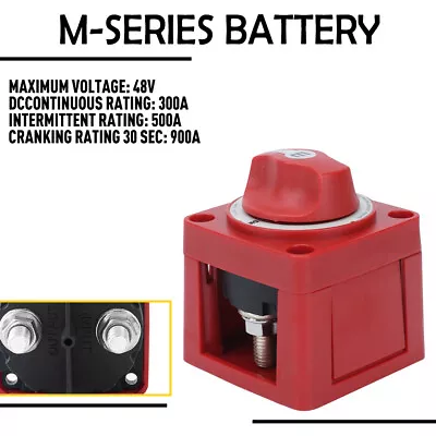 12-48V 300A M-Series Battery Disconnect Switch On Off Power For Marine Boat RV‘s • $20.99